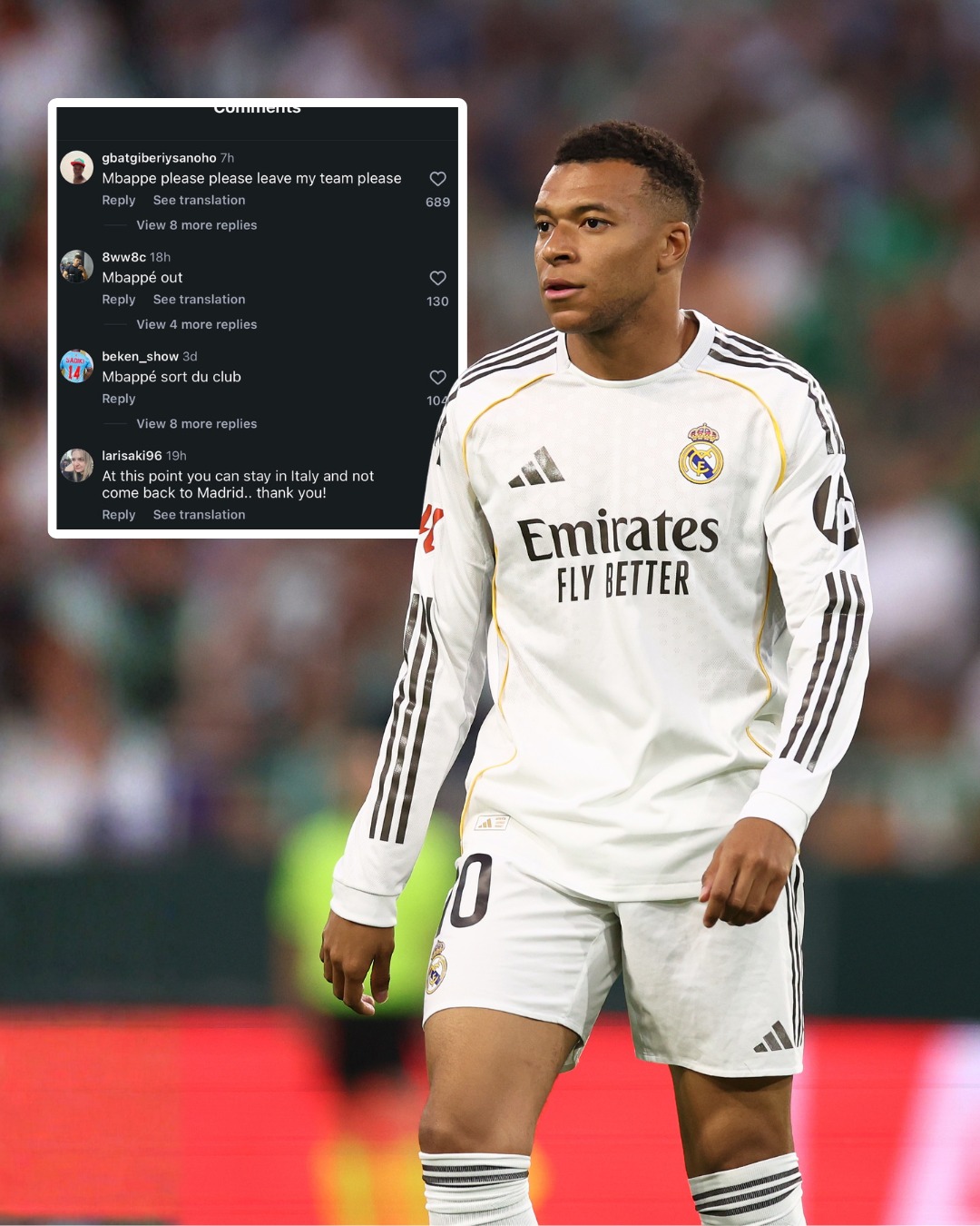 𝐁𝐫𝐞𝐚𝐤𝐢𝐧𝐠: Frustration From Some Fans Directed at Mbappé Online